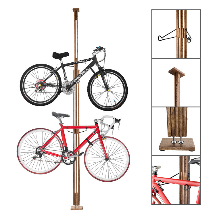 Floor to discount ceiling bike storage